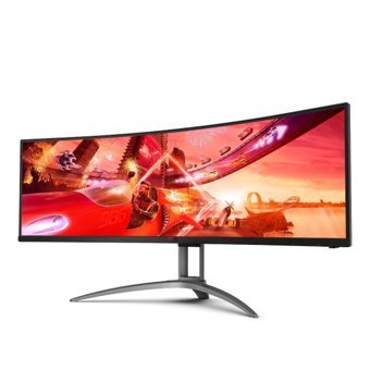AOC Agon AG493UCX2 165 Hz 1 ms 48.8 inç UW-DQHD Kavisli Ekran VA Hoparlörlü HDMI Freesync G-Sync 5120 x 1440 px LED Oyuncu Monitör