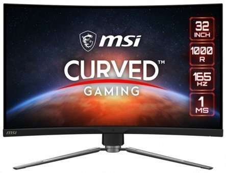 MSI MAG Artymis 323CQR 165 Hz 1 ms 31.5 inç WQHD Kavisli Ekran VA HDMI Freesync 2560 x 1440 px LCD Oyuncu Monitör