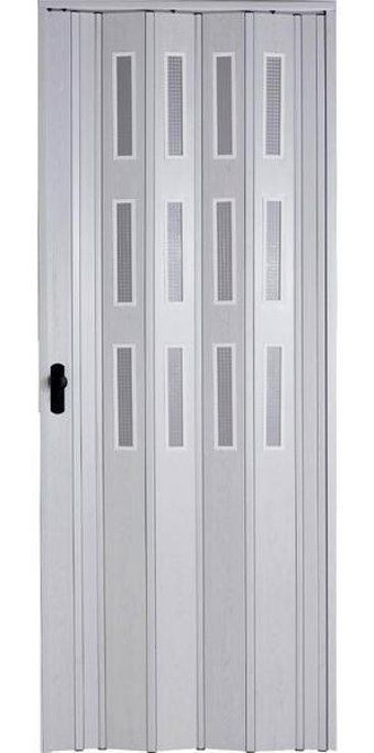 Sarpaş Akordiyon Kapı 72x216 Akçaağaç Camlı 12 mm Katlanır Akordeon PVC