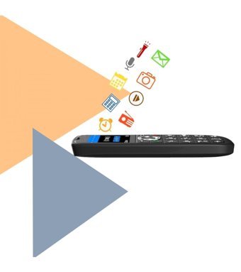 Philips S200 Tuşlu Cep Telefonu Siyah
