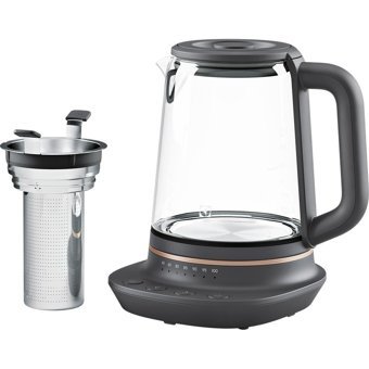 Electrolux E7GK1-8BP Cam 1.7 lt 1000 W Işıklı Modern Siyah Kettle