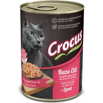 Crocus Kuzu Etli Yetişkin Yaş Kedi Maması 400 gr