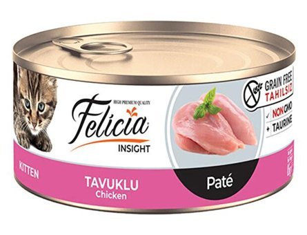 Felicia Kitten Pate Tavuklu Yavru Yaş Kedi Maması 85 gr
