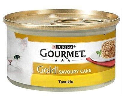 Purina Gourmet Gold Savoury Cake Tavuklu Yetişkin Yaş Kedi Maması 6x85 gr