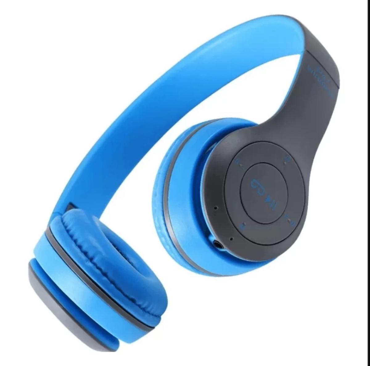 i-Stone P47 Kablosuz Kulak Üstü Bluetooth Kulaklık Mavi
