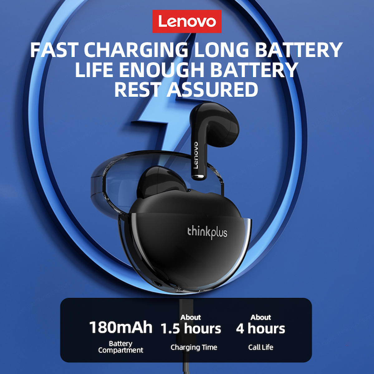 Lenovo Live Pods LP80 Pro 5.3 Kulak İçi Bluetooth Kulaklık Siyah