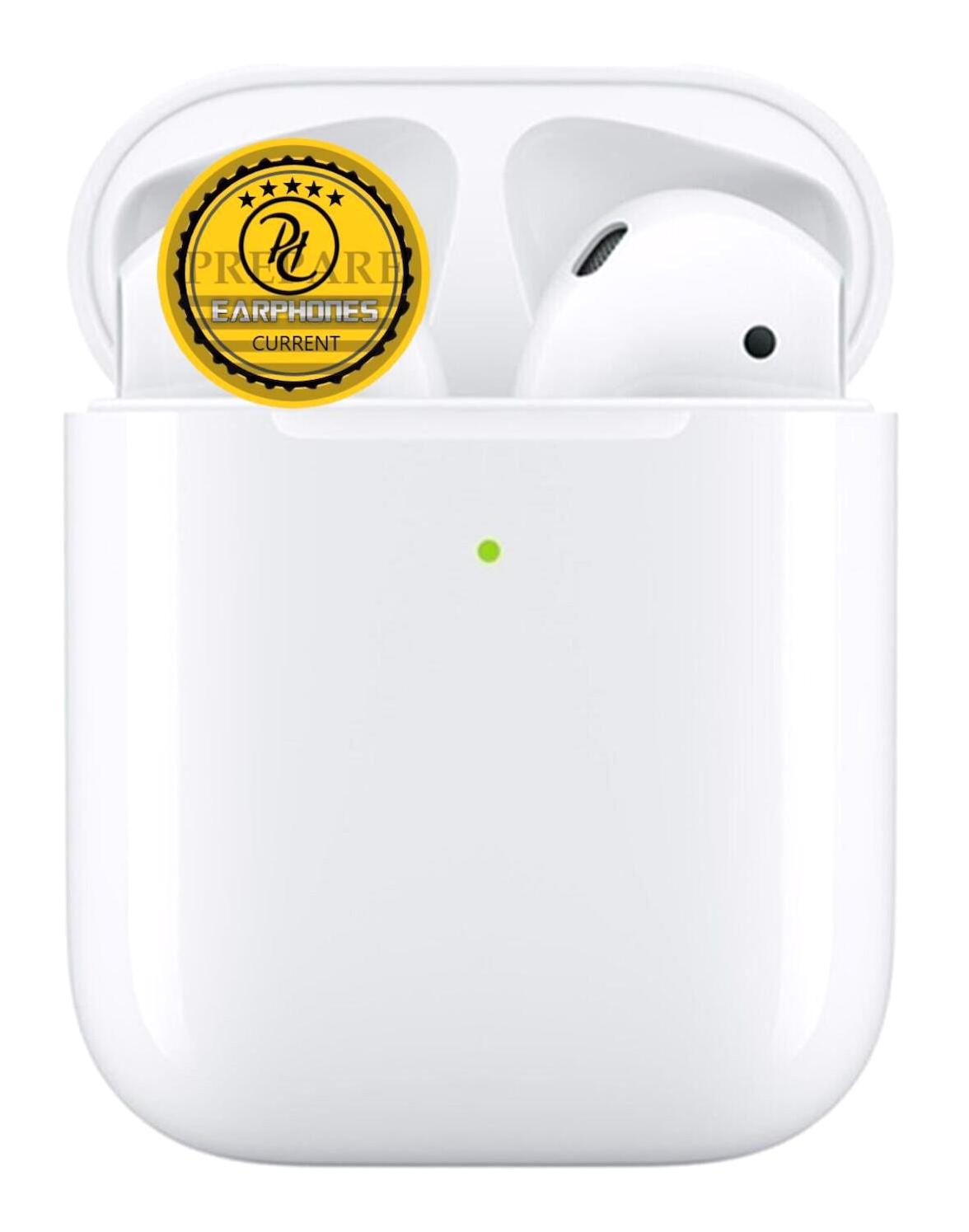Prepare Airpods 2 Nesil Prepods 5.0 Kablosuz Kulak İçi Bluetooth Kulaklık Beyaz