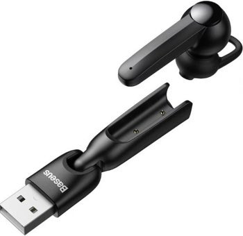 Baseus Araç 5.0 Kablosuz Kulak İçi Bluetooth Kulaklık Siyah