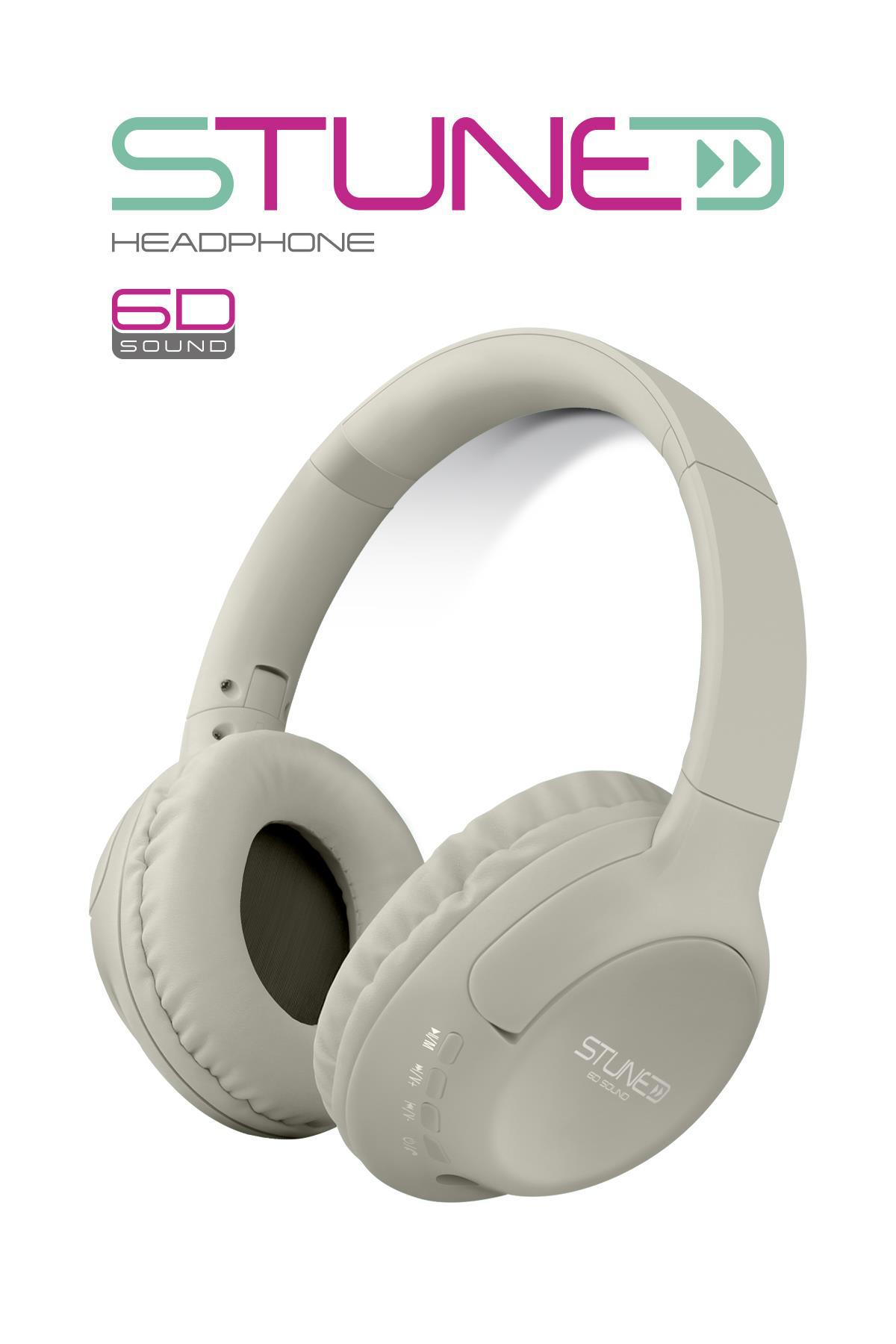 Powerway 5.1 Kulak Üstü Bluetooth Kulaklık Gri