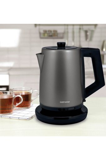 Goldmaster Belizz Çelik 2 lt 2200 W Işıklı Modern İnox Kettle