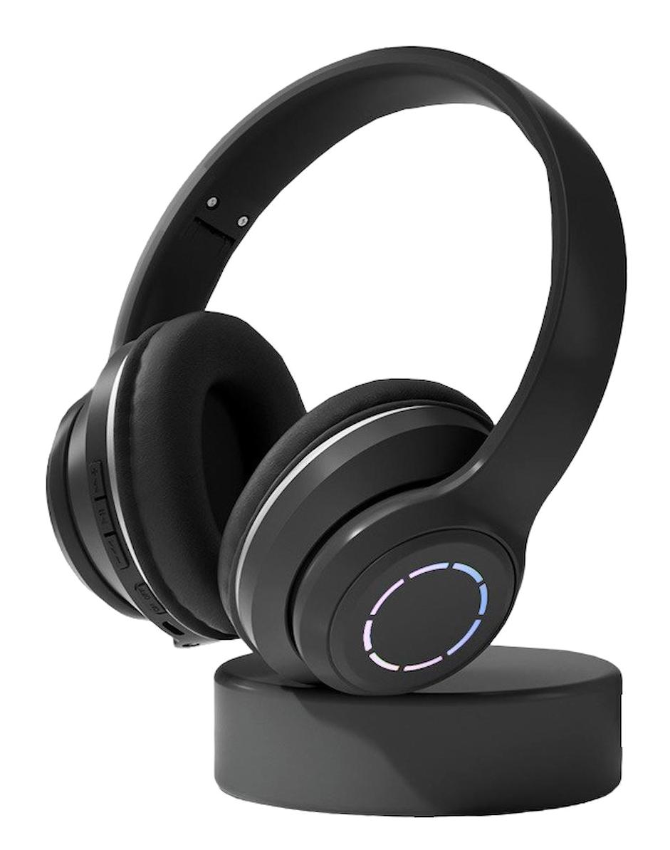 Concord ST99 5.0 Işıklı Kulak Üstü Bluetooth Kulaklık Siyah