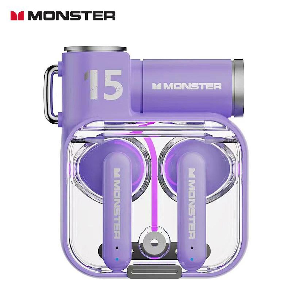 Monster Airmars XKT15 5.3 Oyuncu Kulak İçi Bluetooth Kulaklık Mor