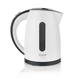 Schafer Fluent Plastik 1.7 lt 2000 W Işıklı Klasik Beyaz Kettle