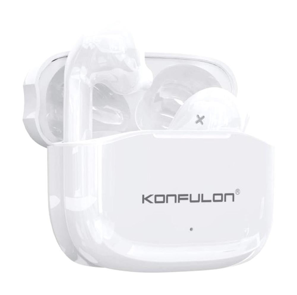 Konfulon BTS13 Gürültü Önleyici Kablosuz Kulak İçi Bluetooth Kulaklık Beyaz
