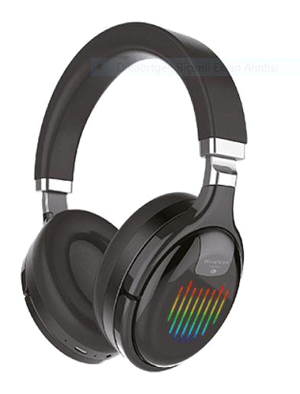 Robor R910 5.0 Gürültü Önleyici Kulak Üstü Bluetooth Kulaklık Siyah