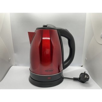 Yusoft Paslanmaz Çelik 1.7 lt 1800 W Işıklı Klasik Kırmızı Kettle