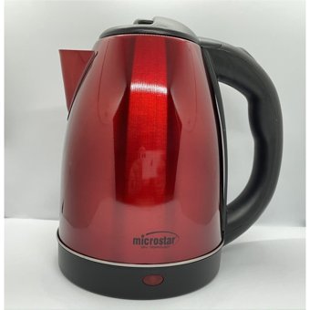 Yusoft Paslanmaz Çelik 1.7 lt 1800 W Işıklı Klasik Kırmızı Kettle