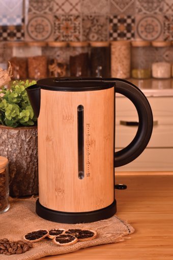 Bambum Natura Ahşap 1.7 lt 2000 W Işıklı Modern Ahşap Kettle