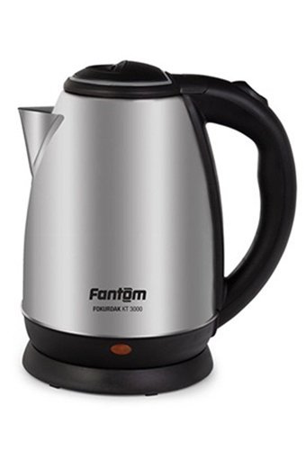 Fantom Fokurdak KT 3000 Çelik 1.8 lt 1500 W Işıklı Klasik İnox Kettle