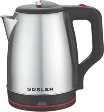 Süsler SS-4110 Çelik 1.7 lt 2000 W Işıklı Klasik İnox Kettle