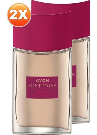 Avon Soft Musk Delice Velvet Berries EDT Kadın Parfüm 2x50 ml