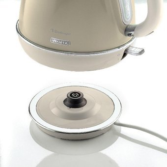 Ariete Vintage 2868 Çelik 1 lt 1630 W Işıklı Vintage Bej Kettle