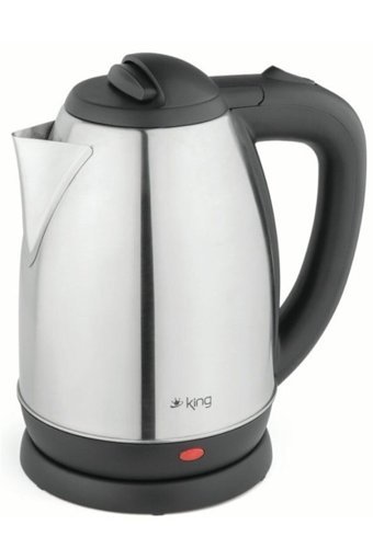 King J97 K-569 Lena Paslanmaz Çelik 1.7 lt 2000 W Işıklı Klasik Gri Kettle