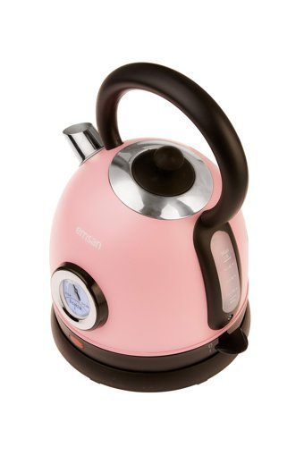 Emsan Turtle Çelik 1.8 lt 2200 W Işıklı Retro Pembe Kettle