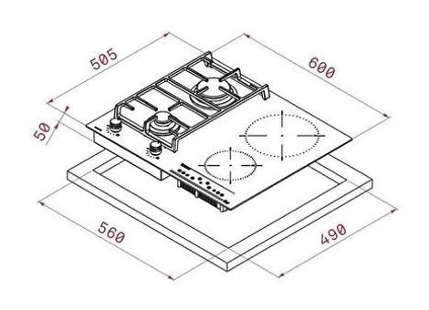 Grundig GIGL 622410 Cam Doğalgazlı Ankastre Ocak
