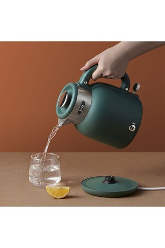 Briz BR1040 Paslanmaz Çelik 1.5 lt 2000 W Retro Yeşil Kettle