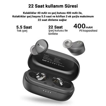 Tozo Agile Dots Bluetooth Kulaklık Siyah