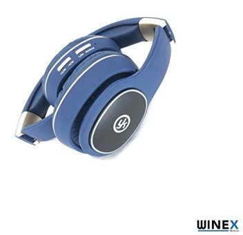 Winex Yk Led Kulak Üstü Bluetooth Kulaklık Mavi
