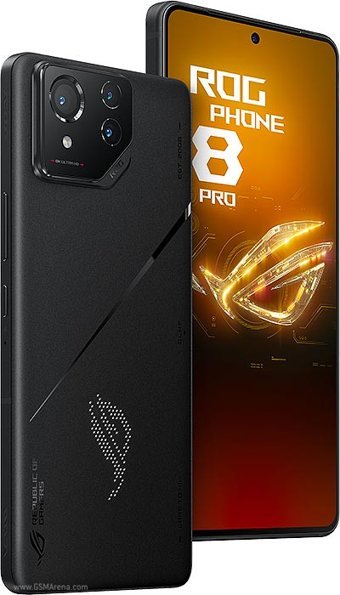 Asus ROG Phone 8 Pro 512 GB Hafıza 16 GB Ram 6.75 inç 50 MP AMOLED Ekran Android Akıllı Cep Telefonu Siyah