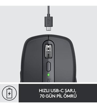Logitech MX Anywhere 3S Kablosuz Yatay Mouse