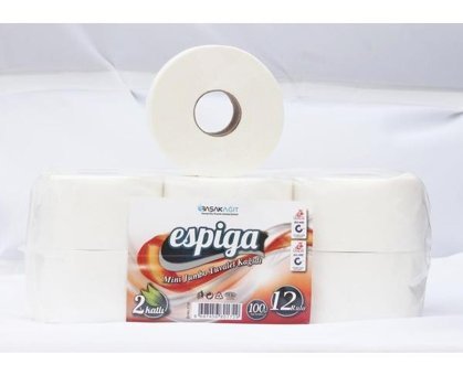 Espiga Mini Jumbo 2 Katlı 12'li Rulo Tuvalet Kağıdı