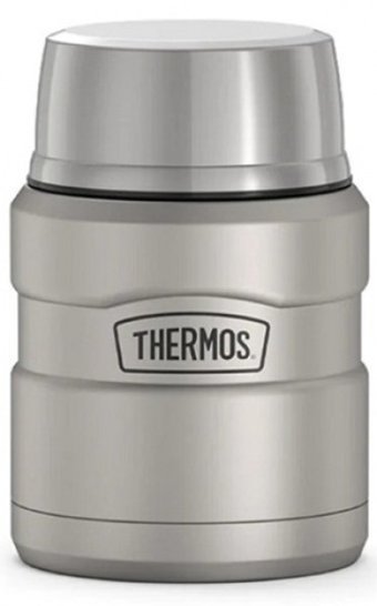 Thermos Stainless King Food Jar Paslanmaz Çelik 470 ml Yemek Termosu Gri