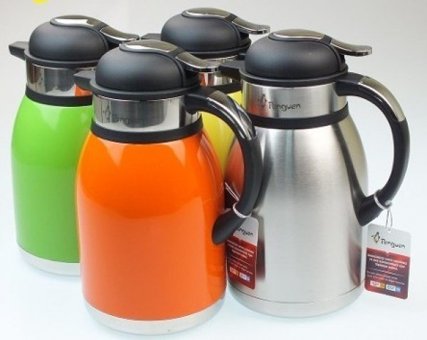 Penguen 1200XS Paslanmaz Çelik 2 lt Çaydanlık Termos Turuncu