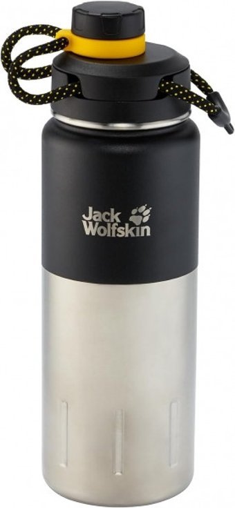Jack Wolfskin Wolfskin Karoo Paslanmaz Çelik 750 ml Outdoor Termos Siyah