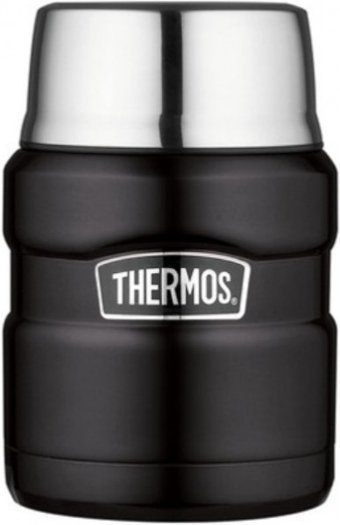 Thermos Stainless King Food Jar Paslanmaz Çelik 470 ml Yemek Termosu Siyah