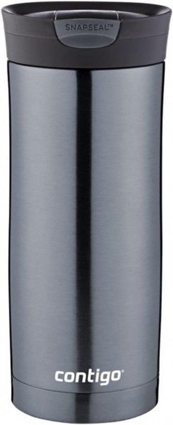 Contigo Huron Paslanmaz Çelik 470 ml Bardak Termos Gri