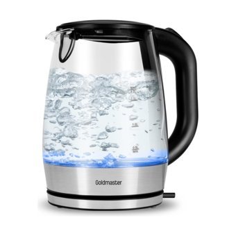 Goldmaster Cam 1.7 lt 2200 W Işıklı Klasik Şeffaf Kettle