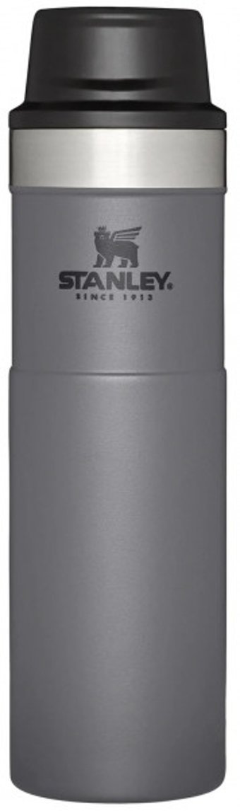 Stanley Klasik Trigger-Action Paslanmaz Çelik 590 ml Bardak Termos Antrasit