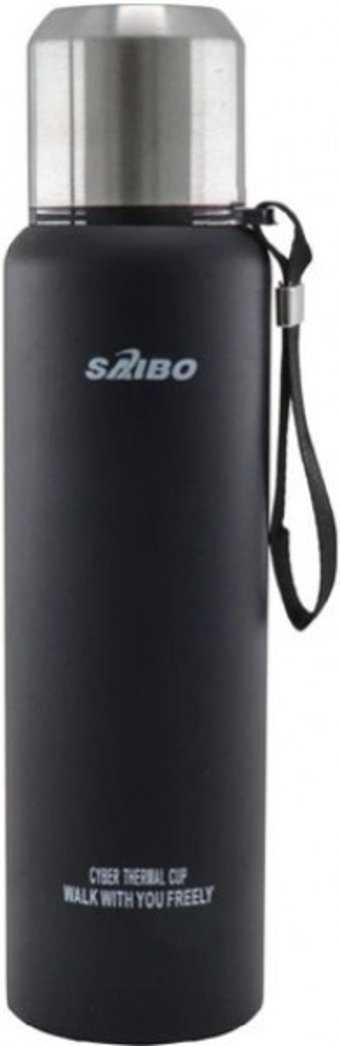 Saibo Çift Katlı Vakumlu Paslanmaz Çelik 800 ml Outdoor Termos Siyah