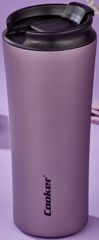 Cooker CKR-2050 Paslanmaz Çelik 400 ml Bardak Termos Lila