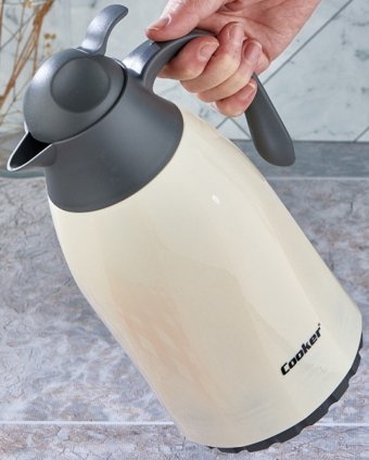 Cooker CKR-2075 Paslanmaz Çelik 1.3 lt Çaydanlık Termos Antrasit