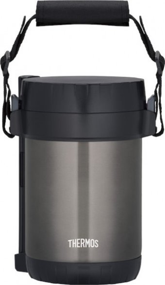 Thermos Lunch Tote Paslanmaz Çelik 1.3 lt Yemek Termosu Gri