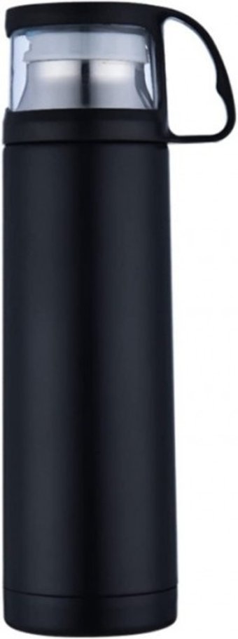 UniqueHome LT-887-SYH Paslanmaz Çelik 600 ml Çaydanlık Termos Siyah