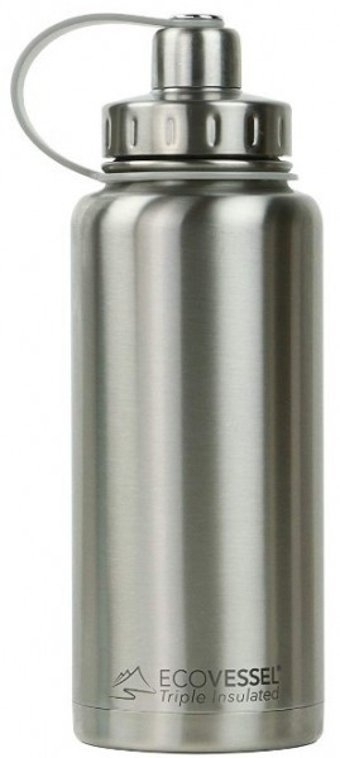 EcoVessel Paslanmaz Çelik 750 ml Outdoor Termos Gri
