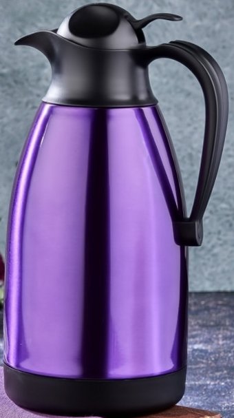 Cooker CKR-2026 Paslanmaz Çelik 2 lt Çaydanlık Termos Mor
