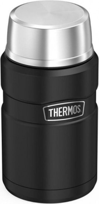 Thermos Stainless King Food Jar Paslanmaz Çelik 710 ml Yemek Termosu Siyah